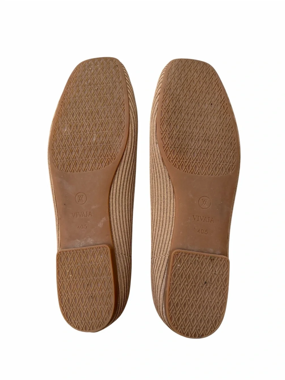 VIVAIA Margot Square Toe V-Cut Flats Size 40.5 US 9-9.5
